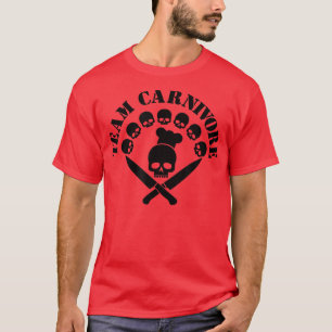 Karnivos Schädelmesser Grillen Spaß Metzgerin2 T-Shirt
