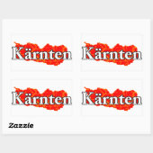 Kärnten Rechteckiger Aufkleber (Blatt)