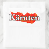 Kärnten Rechteckiger Aufkleber (Tasche)