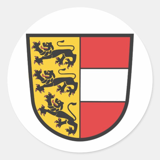 Kärnten Wappen Runder Aufkleber (Vorderseite)