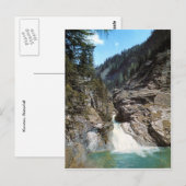 Karnten, Wasserfall Postkarte (Vorne/Hinten)