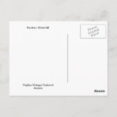 Karnten, Wasserfall Postkarte (Rückseite)