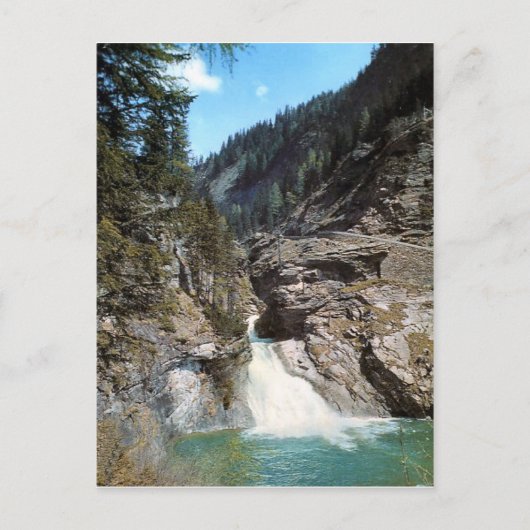 Karnten, Wasserfall Postkarte (Vorderseite)