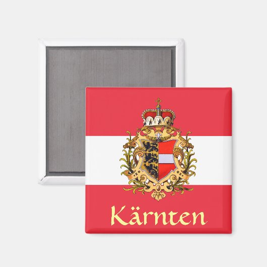 Kärntner Wappen Magnet (Vorderseite/Rückseite)