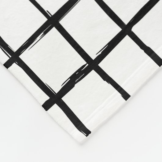Karo 16 Foto modern, minimalistisch Fleecedecke (Ecke)