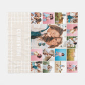 Karo 16 Foto modern minimalistisch Natürlich einfa Fleecedecke (Vorderseite (Horizontal))