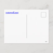 Karo aller Wahlergebnisse mit US-Karte - Postkarte (Rückseite)