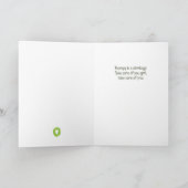 Karo an Ihren Freunden - Gebet ist eine Waffe Dankeskarte (Innenseite)