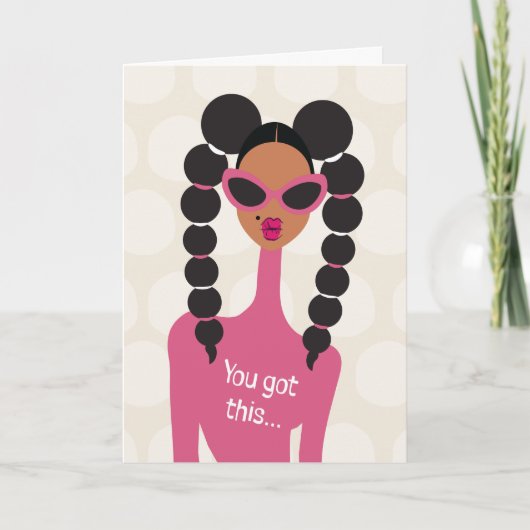 Karo auf Ihre Freunde - Sie haben das got Dankeskarte (Vorderseite)