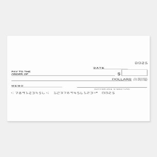 Karo-Aufkleber-Geld-offenkundige Ziele Rechteckiger Aufkleber