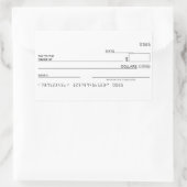 Karo-Aufkleber-Geldmanifestziele Rechteckiger Aufkleber (Tasche)