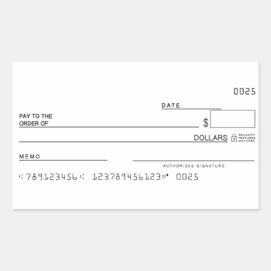 Karo-Aufkleber-Geldmanifestziele Rechteckiger Aufkleber (Vorderseite)