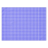 Karo aus blauem und weißem Hahnentrittmuster Tischdecke (Vorderseite (Horizontal))