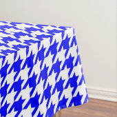 Karo aus blauem und weißem Hahnentrittmuster Tischdecke (Beispiel)