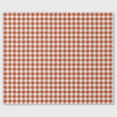 Karo aus braunem und weißem Hahnentrittmuster Geschenkpapier (Flach)