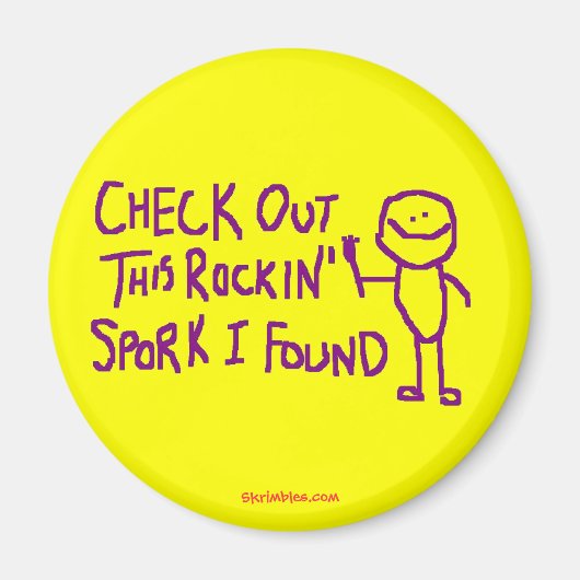 Karo aus diesem Rockin Spork fand ich Magnet (Vorne)