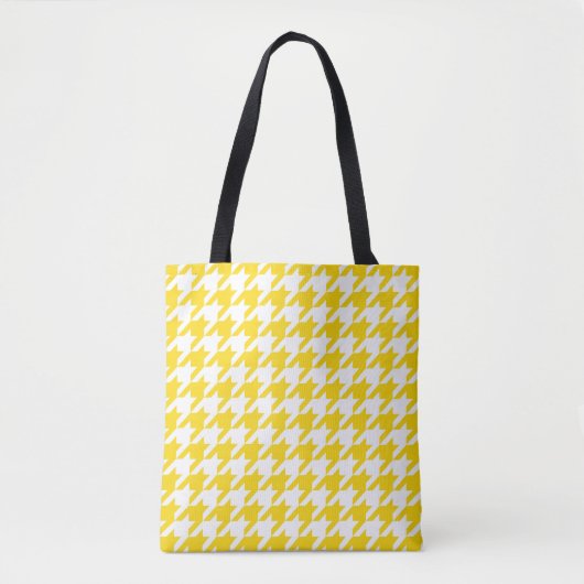 Karo aus Gelb und Weiß Tasche (Vorderseite)