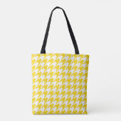 Karo aus Gelb und Weiß Tasche (Rückseite)