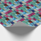 Karo aus gepolstertem Glas Geschenkpapier (Ecke)