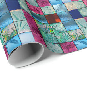 Karo aus gepolstertem Glas Geschenkpapier