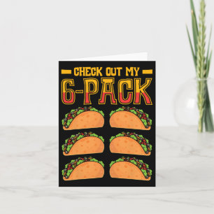 Karo aus meinem 6-Pack Taco Fast Food Cinco De May Karte