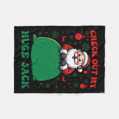 Karo aus meinem riesigen Sack Weihnachten 2024 Hol Fleecedecke (Vorderseite (Horizontal))