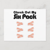 Karo aus meinem Sixpack Bacon Barbeque Funny Gym Postkarte (Vorderseite)