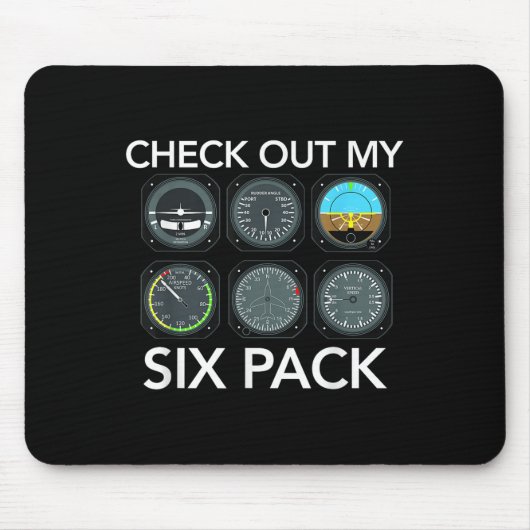 Karo aus meinem Sixpack Funny Aviation Lot fliegen Mousepad (Vorne)