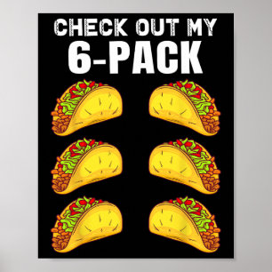 Karo aus meinem Sixpack Funny Taco Boxing Cinco De Poster