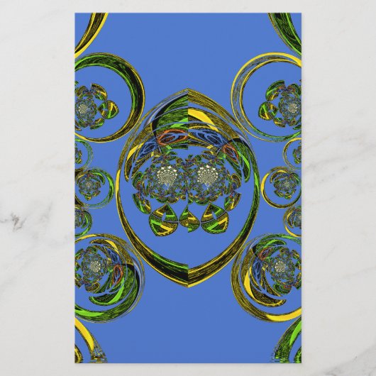 Karo aus meinen blauen Kurven Briefpapier (Vorderseite)