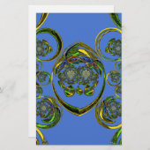 Karo aus meinen blauen Kurven Briefpapier (Vorne/Hinten)