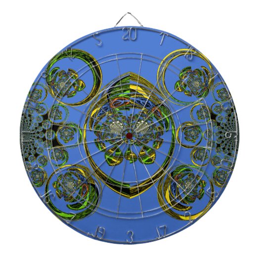 Karo aus meinen blauen Kurven Dartscheibe (vorne)