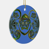 Karo aus meinen blauen Kurven Keramikornament (Rechts)