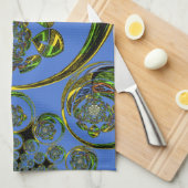 Karo aus meinen blauen Kurven Küchentuch (Viertel Falte)