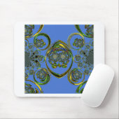 Karo aus meinen blauen Kurven Mousepad (Mit Mouse)