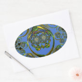 Karo aus meinen blauen Kurven Ovaler Aufkleber (Umschlag)