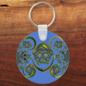 Karo aus meinen blauen Kurven Schlüsselanhänger (Vorderseite)