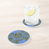 Karo aus meinen blauen Kurven Untersetzer (Seite)