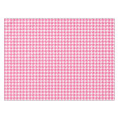 Karo aus rosa und weißem Hahnentrittmuster Tischdecke (Vorderseite (Horizontal))