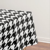 Karo aus schwarzem und weißem Hahnentrittmuster Tischdecke (Beispiel)