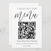 Karo aus unserem Menü Qr Code Schwarz-weiß Chic Mo (Vorne/Hinten)