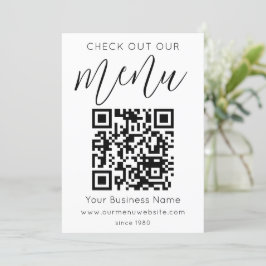 Karo aus unserem Menü Qr Code Schwarz-weiß Chic Mo
