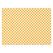 Karo aus weißem und orangefarbenem Marmor Tischdecke (Vorderseite (Horizontal))