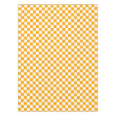 Karo aus weißem und orangefarbenem Marmor Tischdecke (Vorderseite)