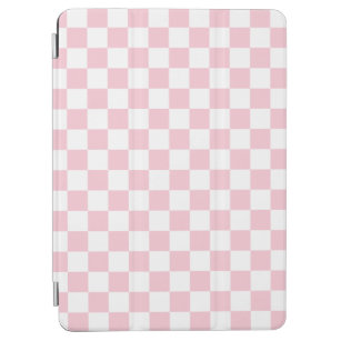 Karo Baby Pink und White Checkerboard Muster iPad Air Hülle