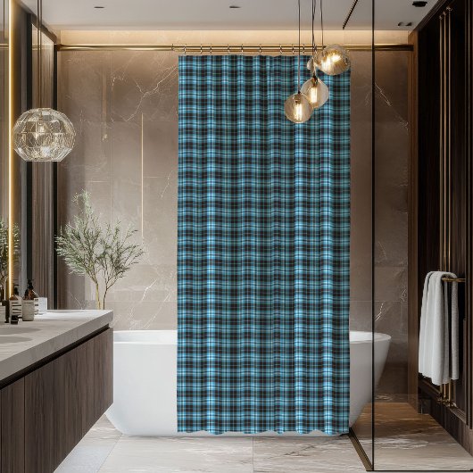 Karo-Badevorhang Männlich Tartan Geschenkidee Duschvorhang