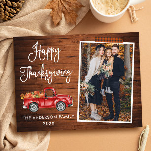 Karo-Bastelband-Kalligrafie-Thanksgiving-LKW Postkarte