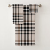 Karo-Beige Badhandtuch Set (Insitu)