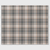Karo-Beige Geschenkpapier (Flach)