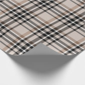 Karo-Beige Geschenkpapier (Ecke)